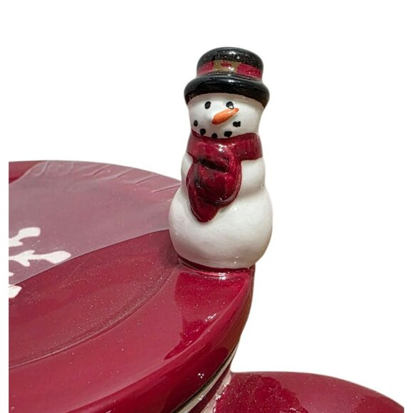 New Yuletide Snowman Mug Coaster Lid Holiday Cup Christmas Gift Warm Wishes Snow - Picture 8 of 10
